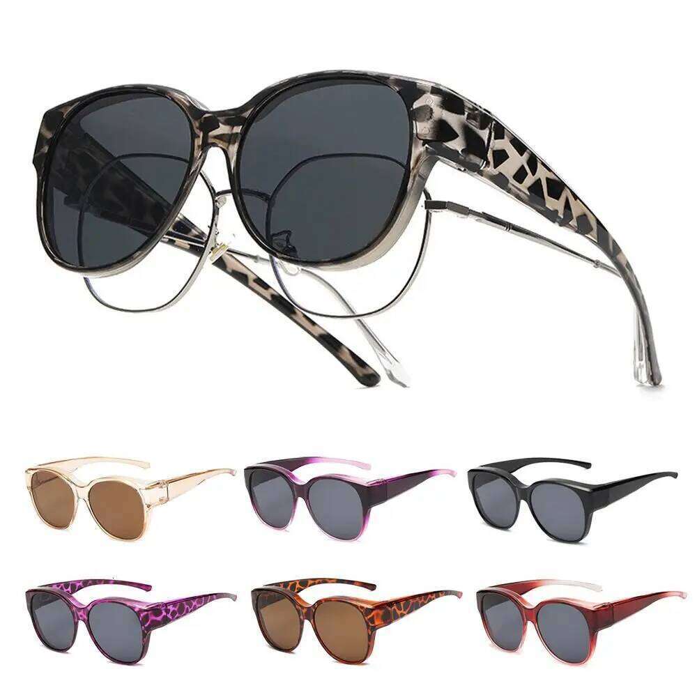 Fashion UV Protection Driving Y2K Retro Fit Sunglasses Round Frame Wear Over Glasses for Women Men Z260306