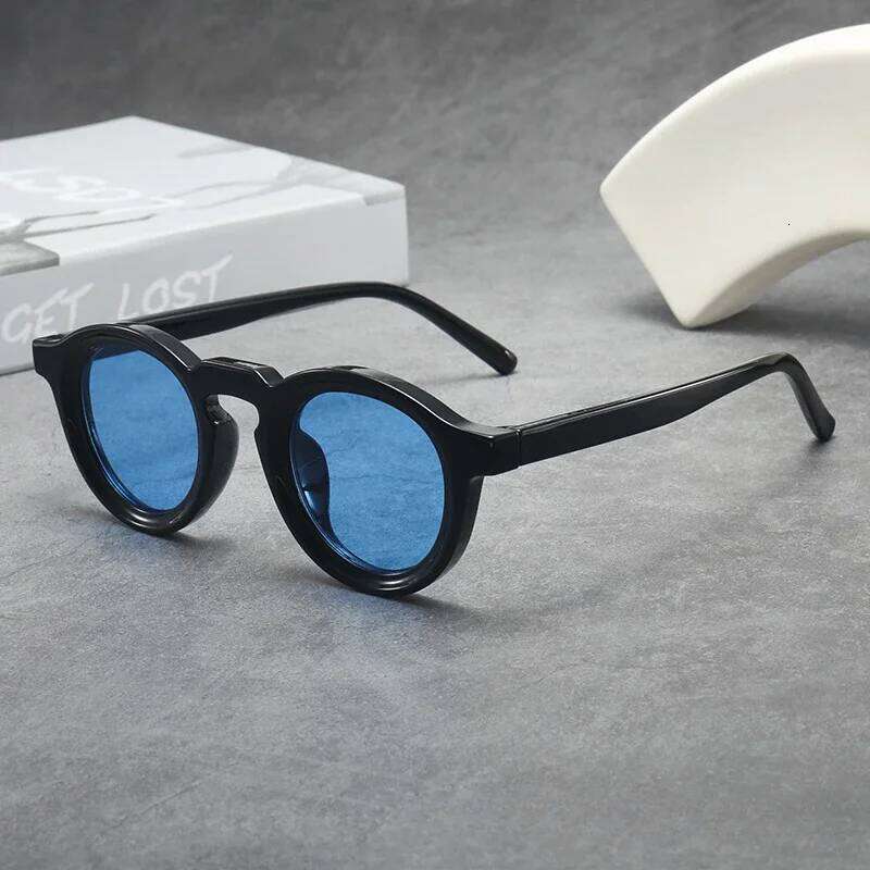 Round Retro Small Frame Premium Sunglasses UV400 Women and Men Fashion Trend UV Protective Shades Eyeglasses Outdoor Travel Z260306