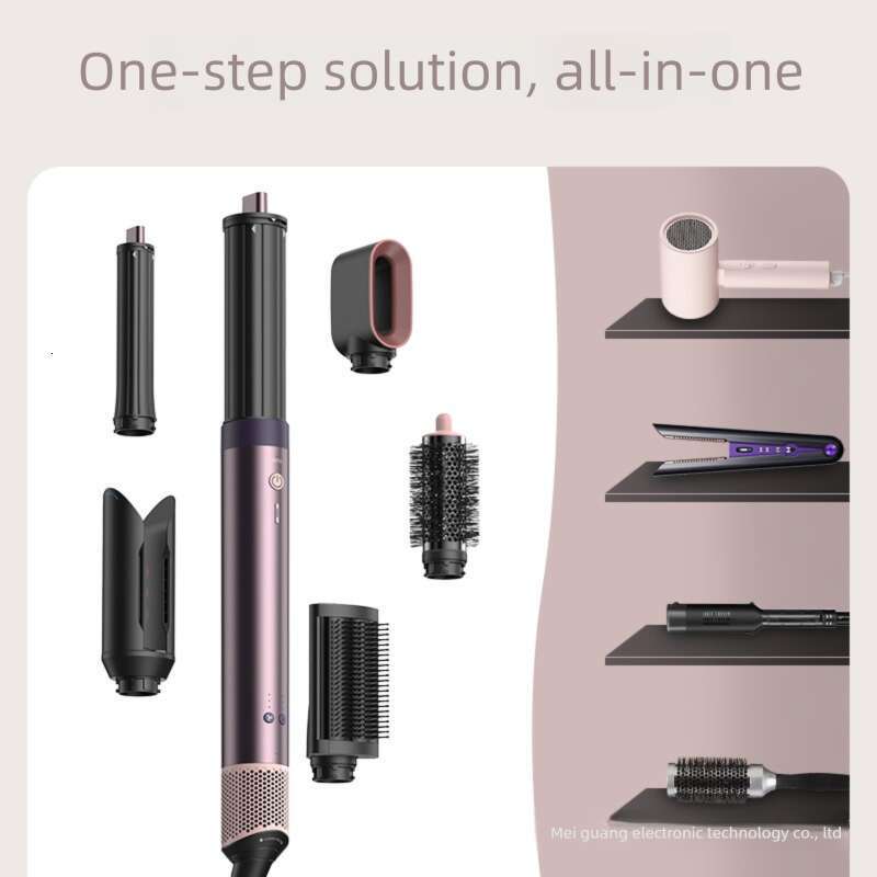 Famous 6 in 1 Multifunctional Hair Styler - High Speed Negative Ion Airwrap with 150,000 RPM for Drying, Curling & Straightening CKS