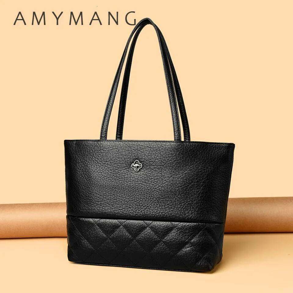 Genuine Brand Soft PU Leather Large Capacity Handbags Women Shoulder Bags Luxury Designer Tote Commute Hand Top-handle Bag 2026 XJ260306