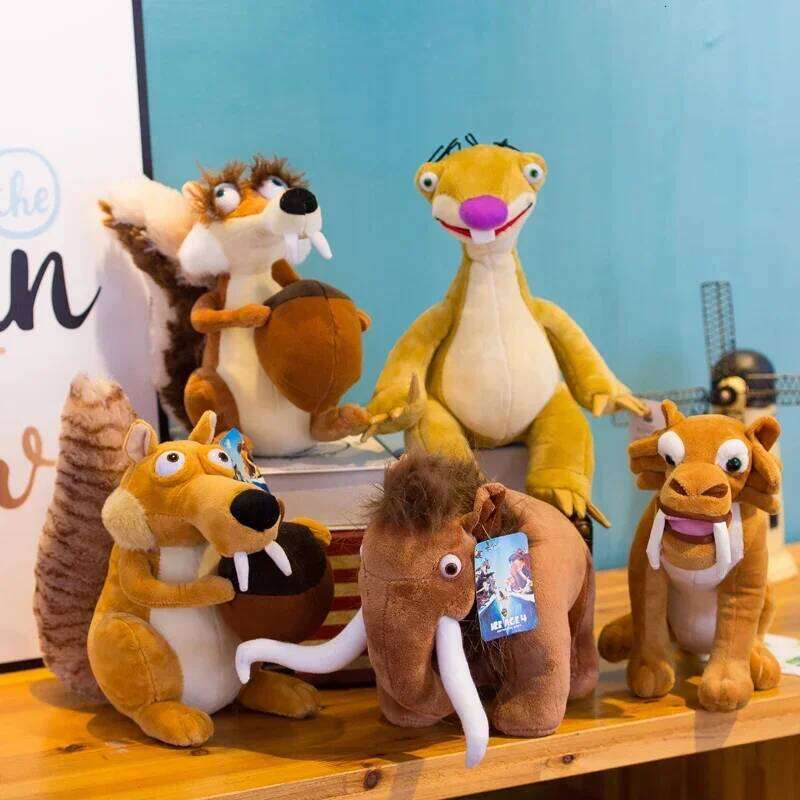 Ice Age Plush Toy Squirrel Mammoth Elephant Swordtooth Tiger Doll Soft Stuffed Animal Sleeping Pillow Gifts for Kids and Girls R260908 - view 3