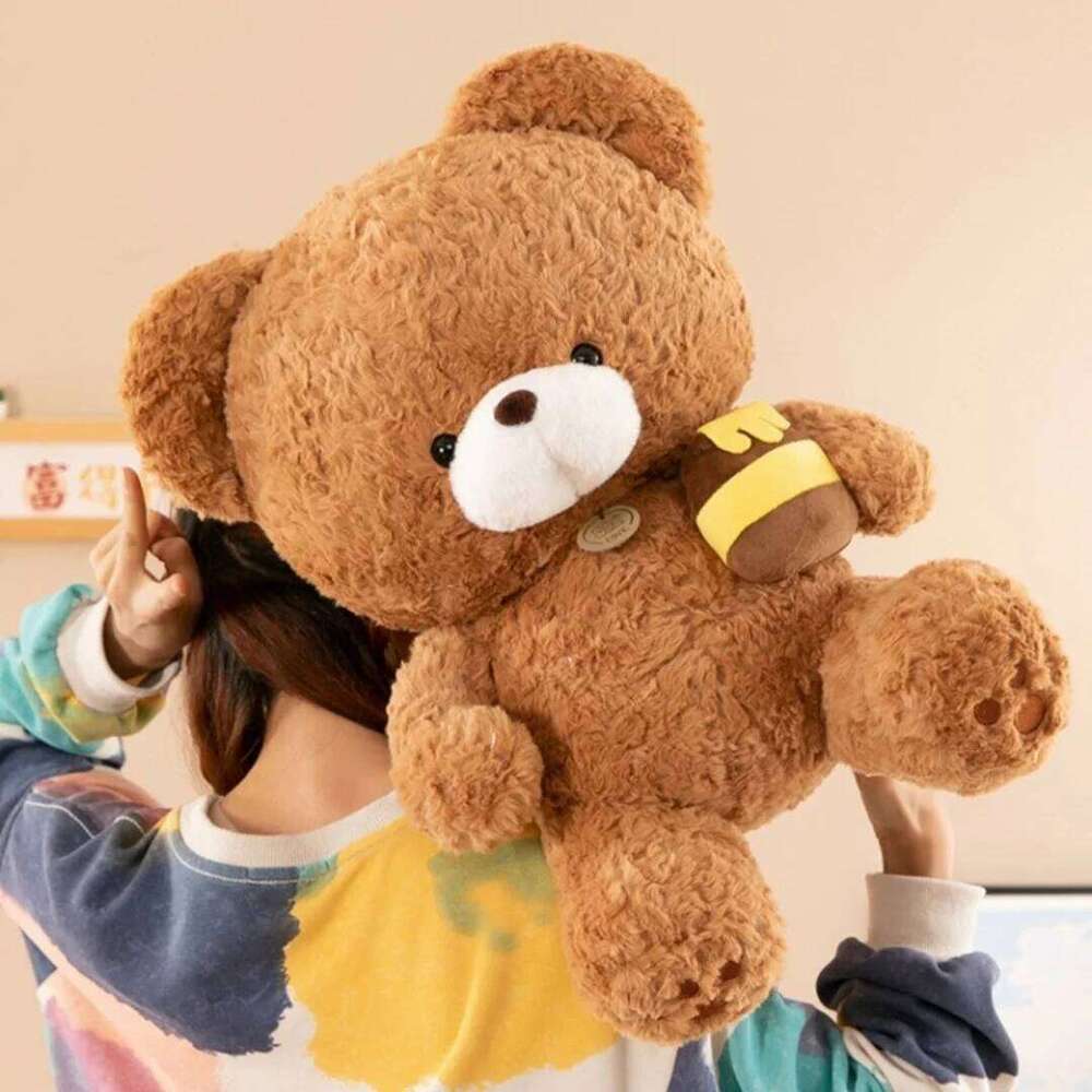 1pc 30cm/11.81in New honeypot cute teddy bear plush toy doll ragdoll sleeping pillow birthday gift R260908 - view 4