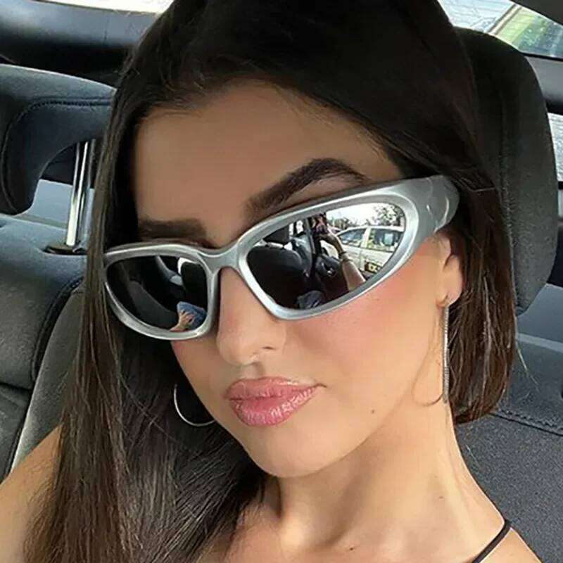 New Y2K Sports Punk Sunglasses Women Square Goggle Men Luxury Brand Sun Glasses UV400 Colorful Mirror Fashion Eyewear Z260306
