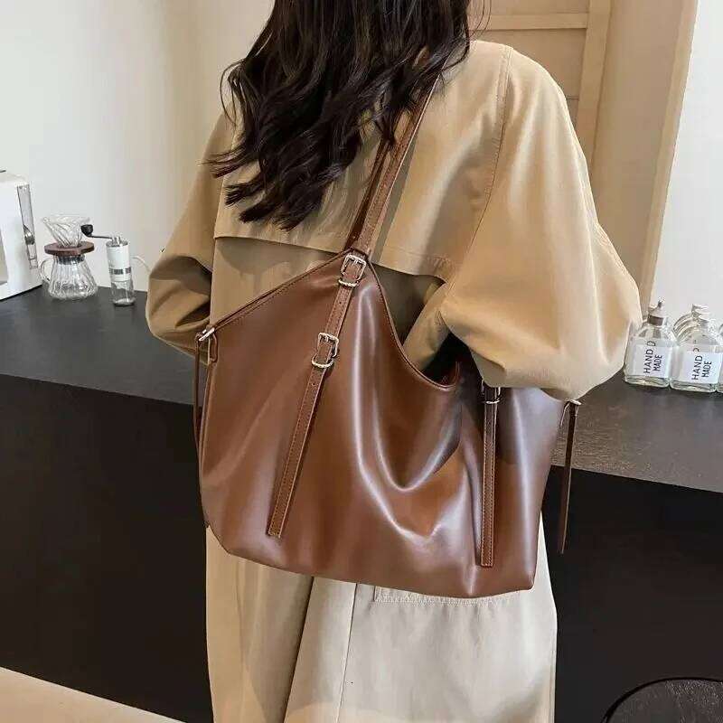 New Retro Fashion Tote Niche All-in-one Large Capacity Commuter Shoulder Senior Leisure Bag Women's Handbag High Quality XJ260306
