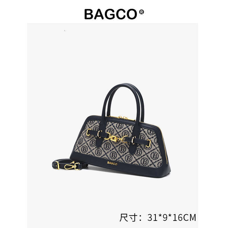 Luxury Monogram Boston Bag - Classic Top Handle Satchel with Removable Strap for Women SENYY