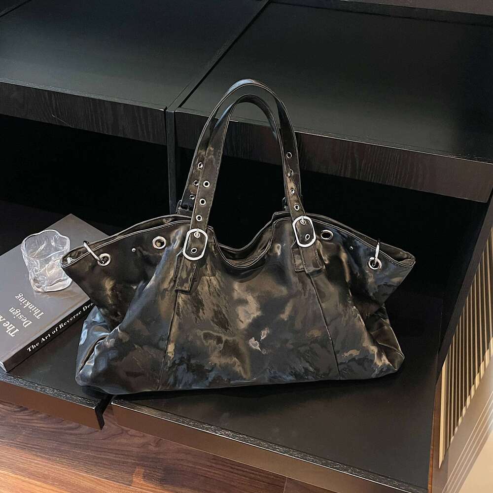 Retro Women's Autumn New Casual One Shoulder Large Capacity Work Commuting Briefcase Texture Soft PU Tote Bag XJ260306