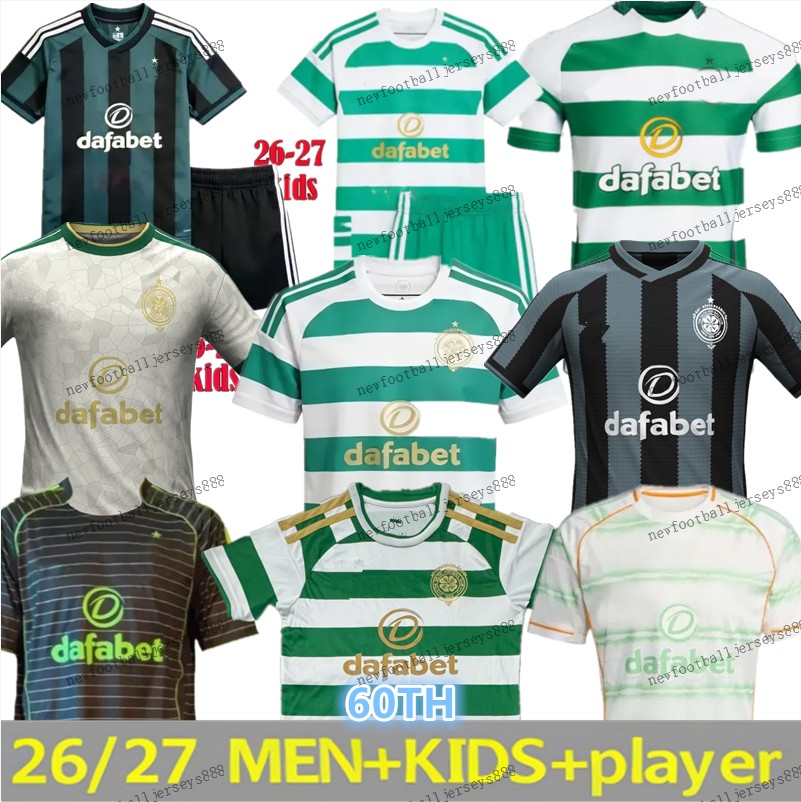26 27 CeltsS Soccer Jerseys Home Away EDOUARD CelticFc 2026 2027 JOSEPH Football Shirt ELYOUNOUSSI TURNBULL ETI CHRISTIE JOTA GRIFFITHS FORREST GUEYE 888