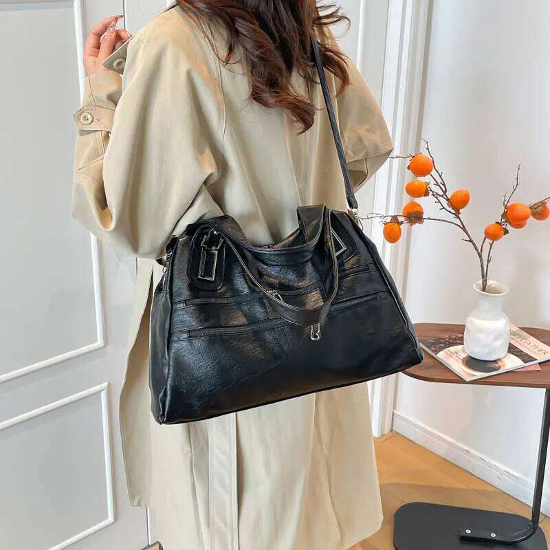 Luxury Handbags Bags Designer High Quality Pu Leather Handbag Women Shoulder Female Crossbody Bag Sac Large Capacity XJ260306