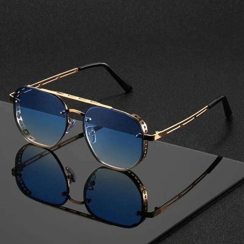 2025 Fashion Punk Luxury Design Men Women Flight Seven Rock Mach Six Style Gradient Pilot Sunglasses Oculos De Sol Z260306