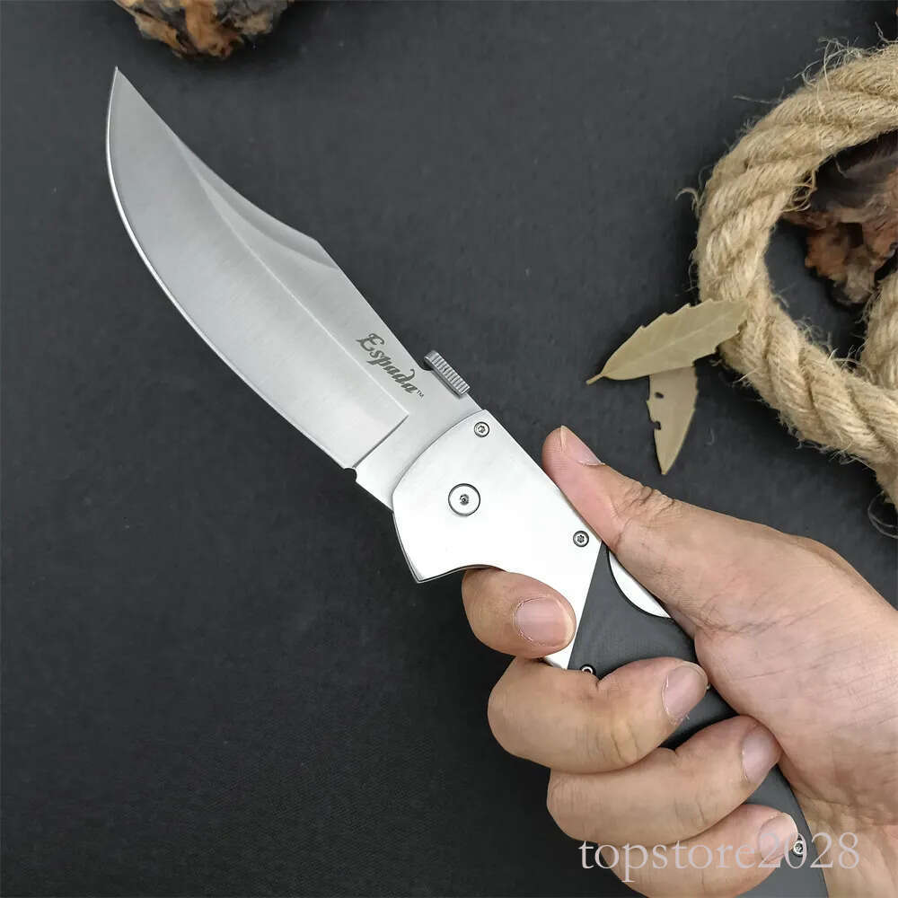 Cold 62NCX Extra Large pocket knife Espada Pocket Folding Knife CTS-XHP Blade Polished G10 Handles with Aluminum Bolsters Outdoor Tacticals Hunting Ca