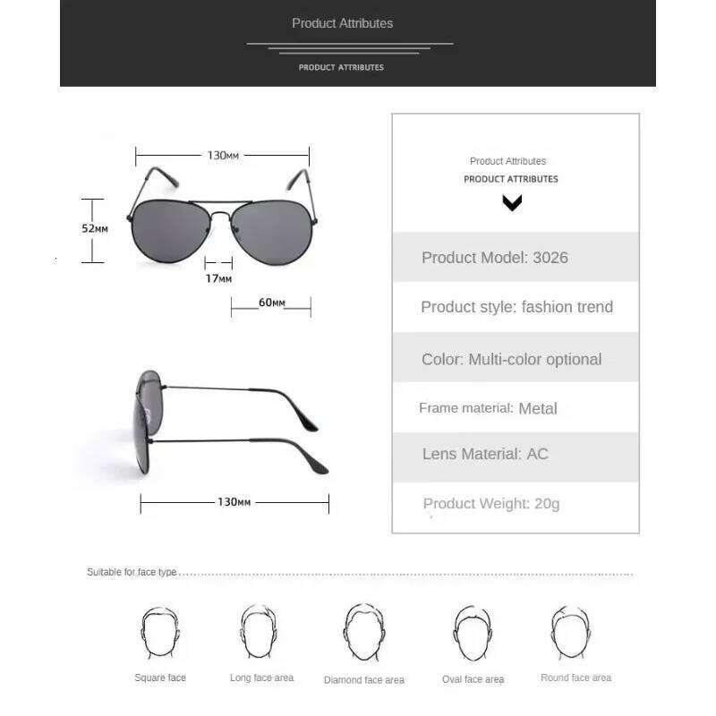 Men Retro Pilot Sunglasses Big Frame Silver Oversized Eyewear Male Trendy Driving Sun Glasses Reflective Lens Shades UV400 Z260306