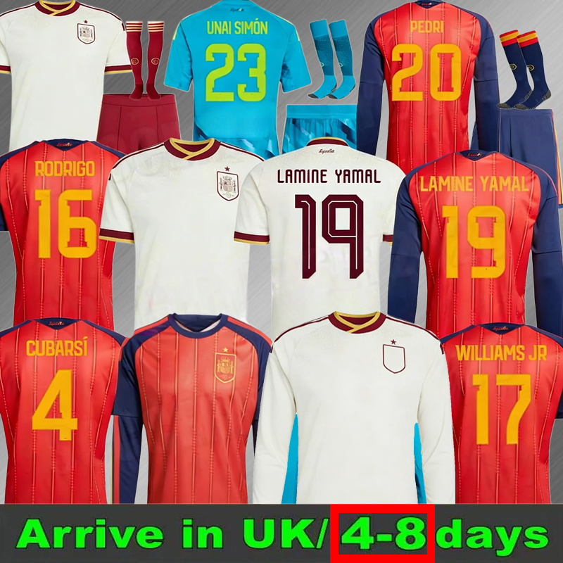 spain 2026 2027 Soccer Jersey MORATA FERRAN CARVAJAL 26 27 National Team Football Shirt 2025 Men Kids Kit LAMINE YAMAL Camisetas Espana RODRI OYARZABAL FINAL home