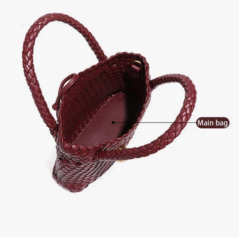 Woven Shoulder Crossbody for Women Small Vegan Leather Purse Tote Handbag Hobo Bag XJ260306