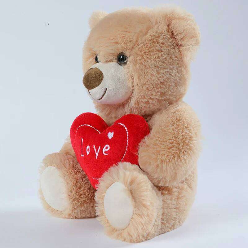 30cm Valentine's Day Plush Toy - CuteLove Dog & Love Bear Soft Stuffed Animal Gift for Her, Girlfriend, Kids Sofa Decor R260908 - view 6