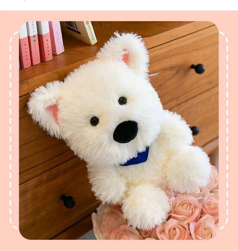 New Internet celebrity West Highland cute little milk plush toy dog doll birthday gift R260908 - view 6