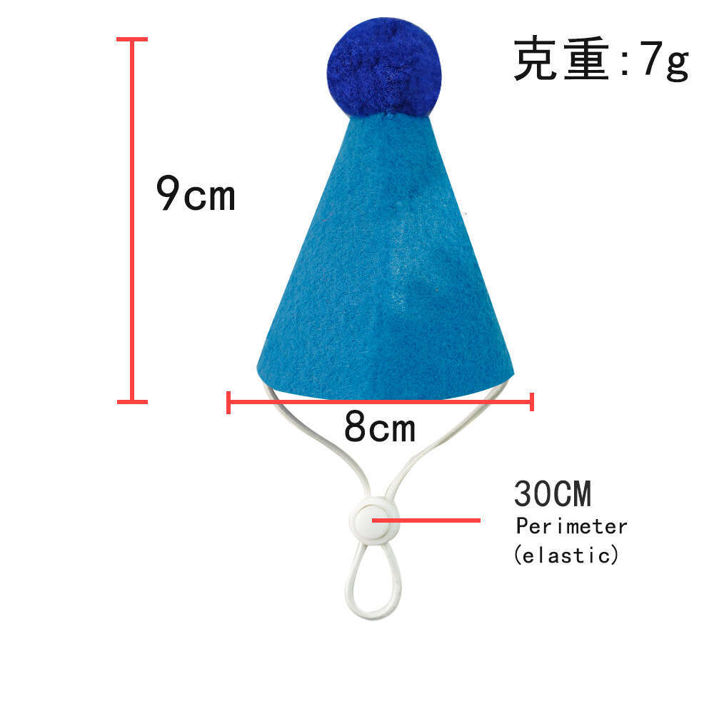 Famous brand Pet Ins Style Birthday Bib Scarf Cat Hat Cross Border Dog Decoration Supplies Wholesale pupakaIK