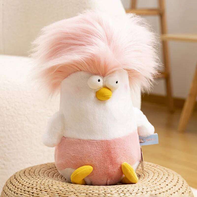 1pcs45cm cute headshot rooster plush toy pillow funny rag doll for men and women birthday gifts R260908 - view 4