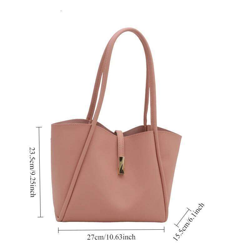2025 New Early Spring Fashion Simple Retro Casual Large Capacity Commuter Underarm Tote Shoulder Bag Women Handbags XJ260306