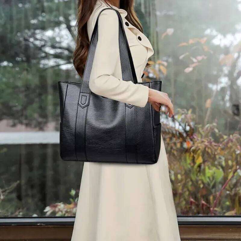 Women PU Leather Large Capacity Shoulder Bag Crossbody Hand Tote Vintage XJ260306