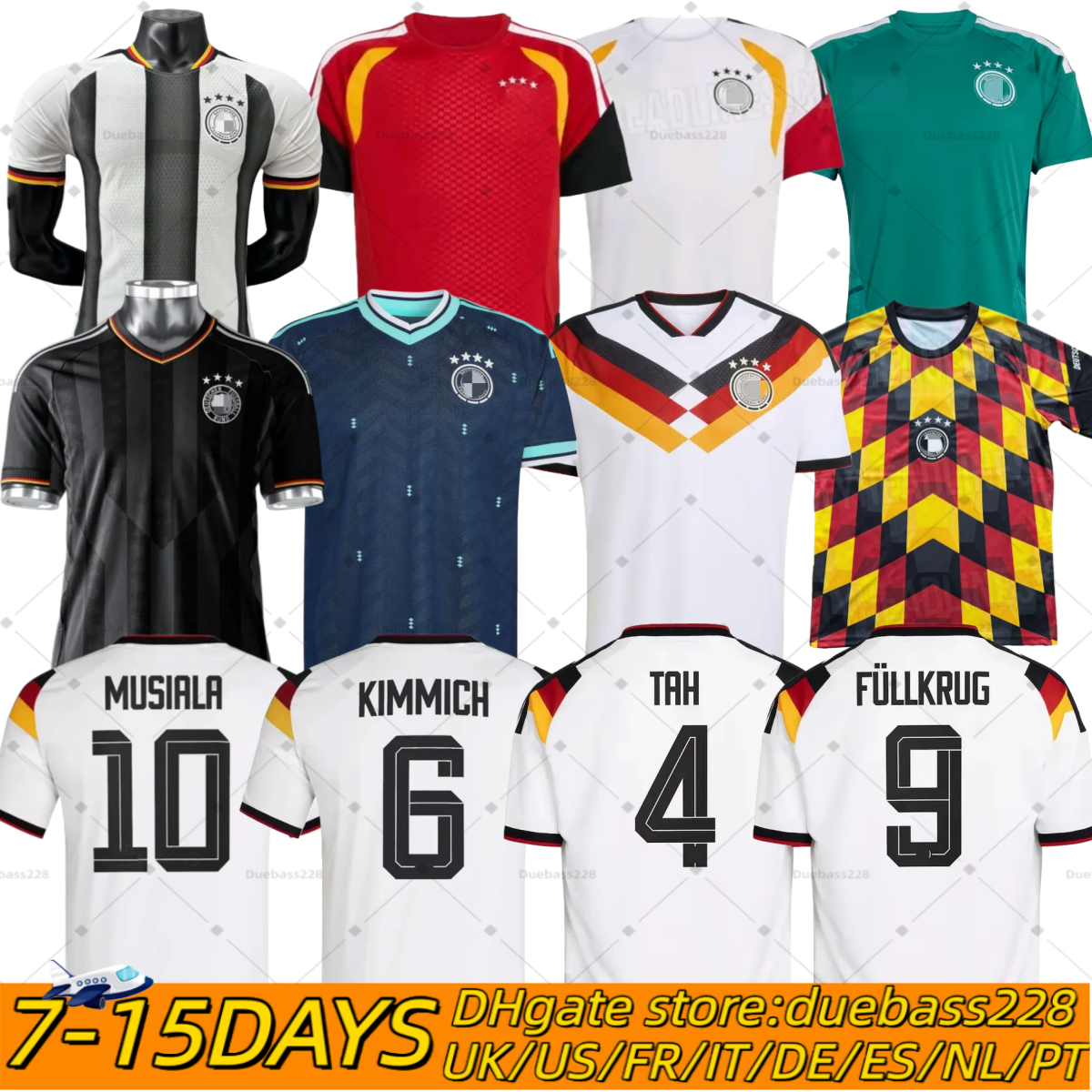 germany 2026 world cup jersey 26 27 soccer jerseys Kit Women football shirts men kids set goalkeeper Deutschland HAVERTZ GNABRY Long sleeves goalkeeper training 5XL