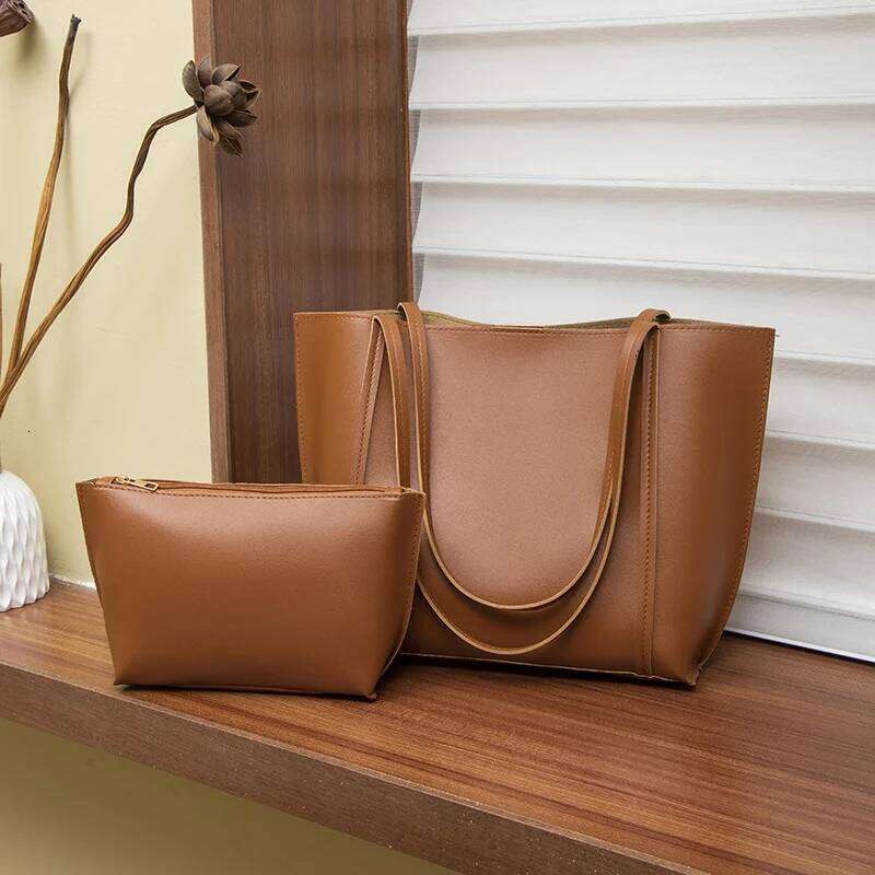 Tote Bags Simple large-capacity shoulder women's solid color minimalist style fashion tote bag travel light and XJ260306