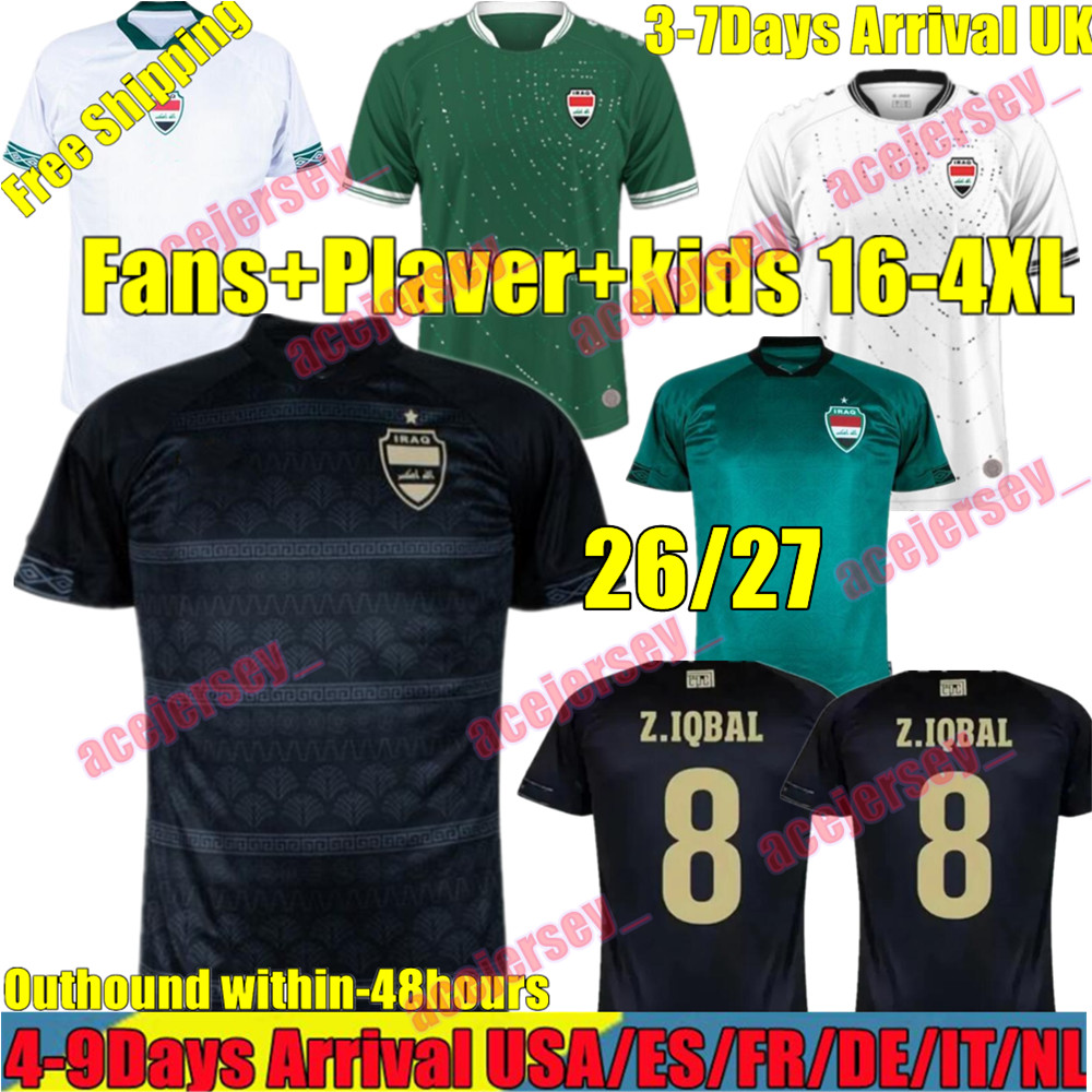 21/22 Iraq Third Kit soccer jerseys national Z.Iqbal FELIX 2024 2025 team Bernardo B.FERNANDES Diogo J. NEVES Camisa de futebol training football shirts 3rd black dfg