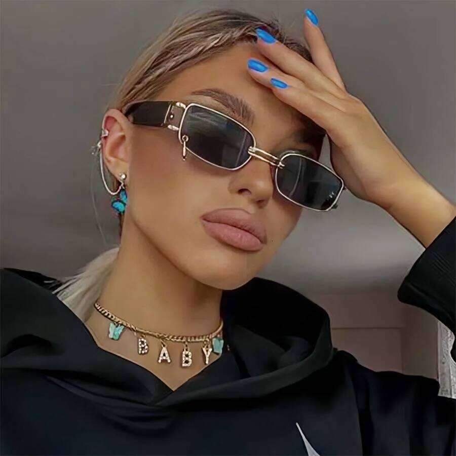 Sexy Square Sunglasses Women Men Black Sun Glasses Retro Eyewear Luxury Small Frame Mirror Brand Z260306