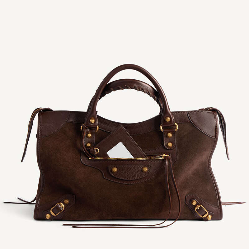 Designer Motorcycle bag Suede Tote Bag Tassel Rivets Handbag Suede Large Shoulder Bags Calfskin Leather lady Mutil Color