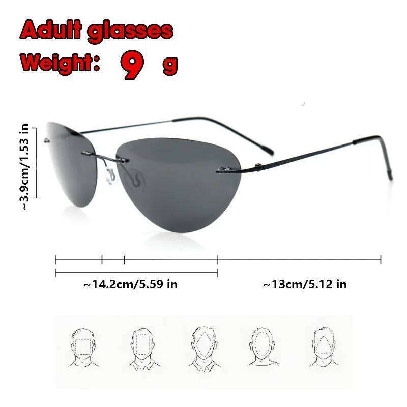 The Matrix Neo Style Polarized Sunglasses Ultralight Rimless Photochromic Driving Glasses Steampunk Y2k Oculos De Sol Uv400 Z260306