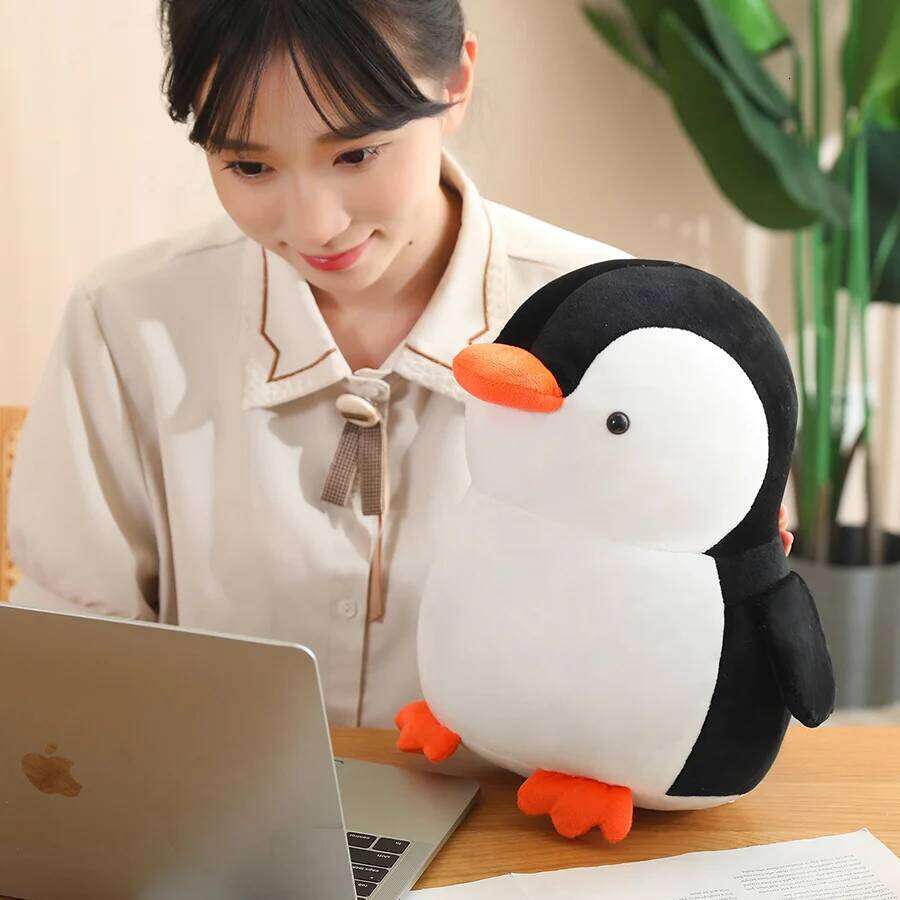 Cute Penguin Brother Plush Pillow Stuffed Toy Children's Sleeping Companion Doll Birthday Gift R260908 - view 4