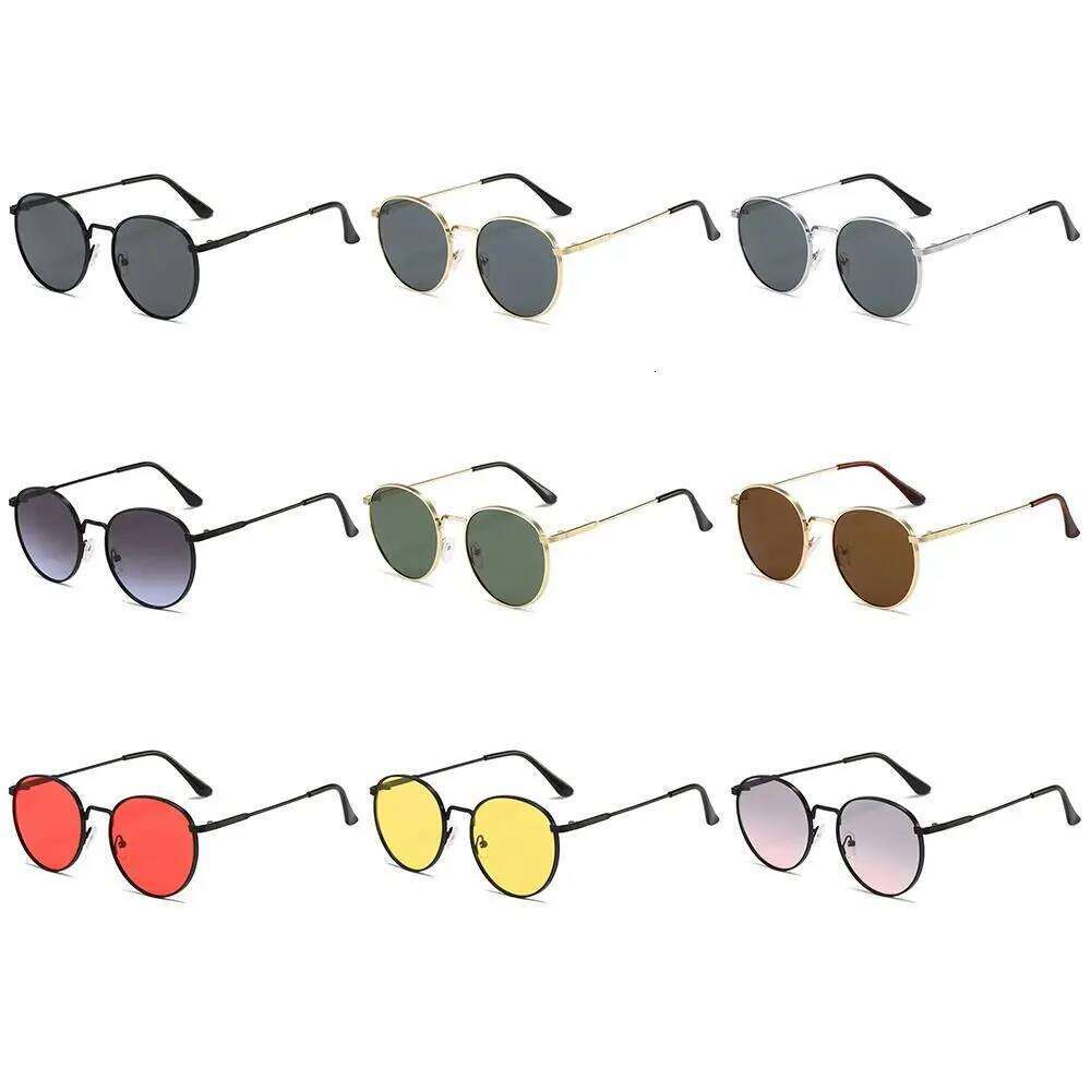 Fashion Circle Round Sunglasses Vintage UV Protection Frame Sun Glasses Summer Eyewear for Women Men Z260306