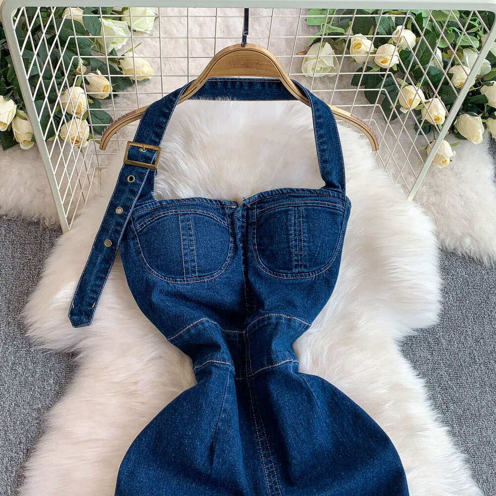 2026 A12 American sexy adjustable women's camisole dress with new slim fit design and slim waist slimming effect with slit