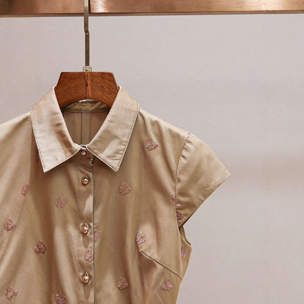 2026 High end Women's Autumn New Small Fragrant Bow Embroidered A-line Waist Dress