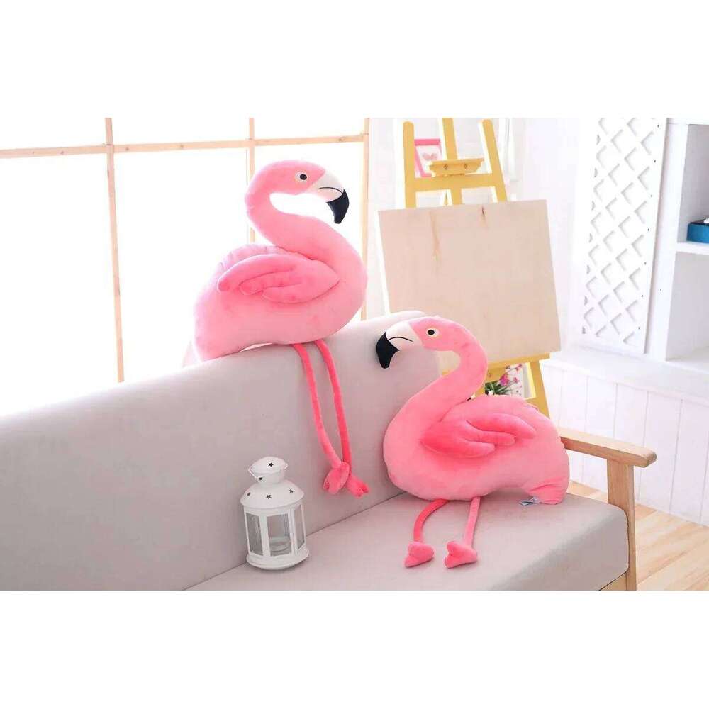 1 pc 25cm 40cm Plush Stuffed Bird Soft Doll Pink Flamingo Kids Toys Wedding Gift High Quality R260908 - view 3