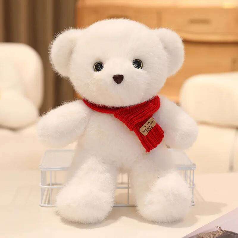 1pc 30cm/11.81in Cute plush toy hugging bed with sleeping teddy bear girl doll birthday gift R260908 - view 4