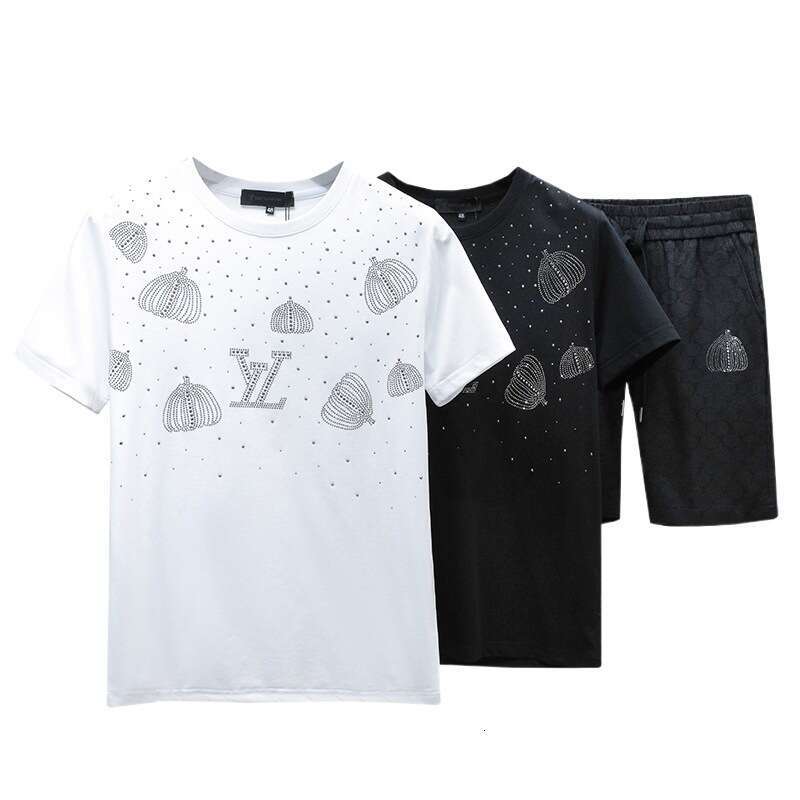 Short-Sleeve T-Shirt Round Neck Fashionable Designer Men's Clothing Summer New Half-Sleeve Tee Direct From Manufacturer Luanyun