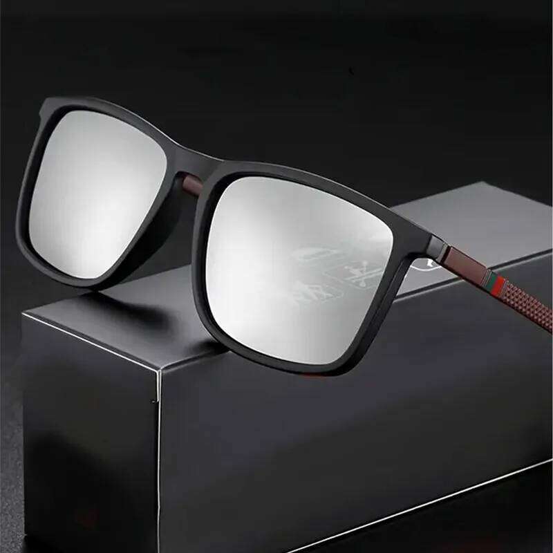 Luxury Men Polarized Sunglasses Fashion Vintage Square Ultra Light TR90 Frame Driving Fishing Sun Glasses For Man UV400 Eyewear Z260306
