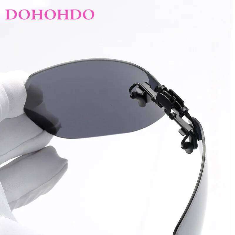 DOHOHDO New Men Women On Sunglasses Polarizing UV400 Protention Vintage Clip Polarized Glasses Night Vision Driving Goggles Z260306