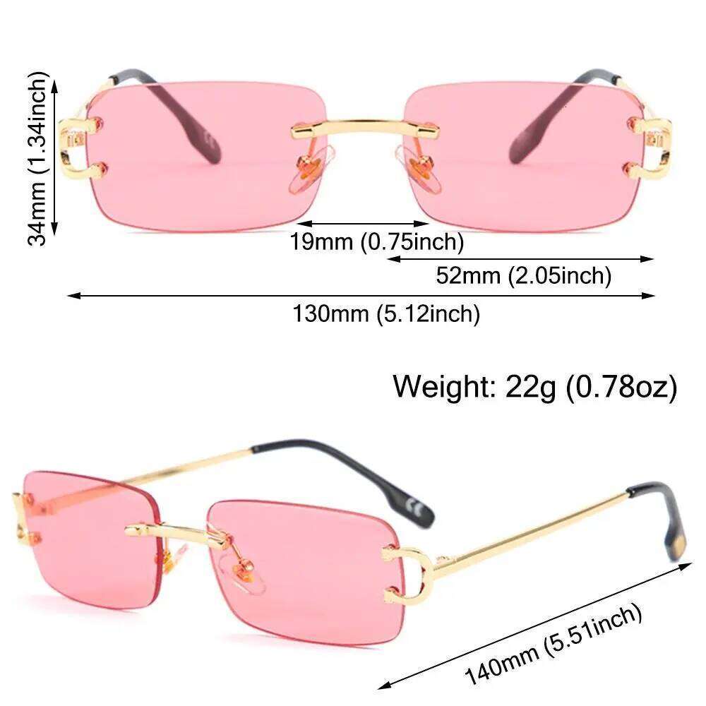 Fashion Vintage Small Retro UV400 Rectangle Frame Sunglasses Summer Eyewear for Women & Men Z260306