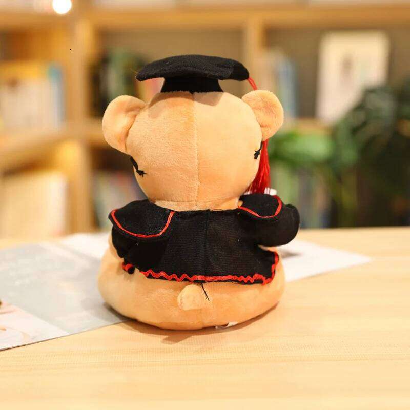16cm/21cm Doctor Hat Teddy Plush Toy Small Sitting Bear Doll Stuffed Animals Boys Girls Students Graduation Gifts R260908 - view 5