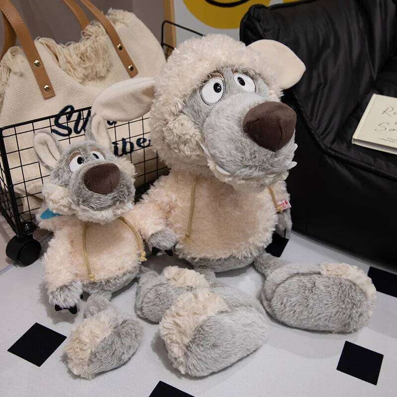 2Size New Camouflaged Plush Toy Sheepskin Muppets Sleep Pillow Wolf Doll In Sheep's Clothing Xmas Birthday Gifts R260908 - view 4