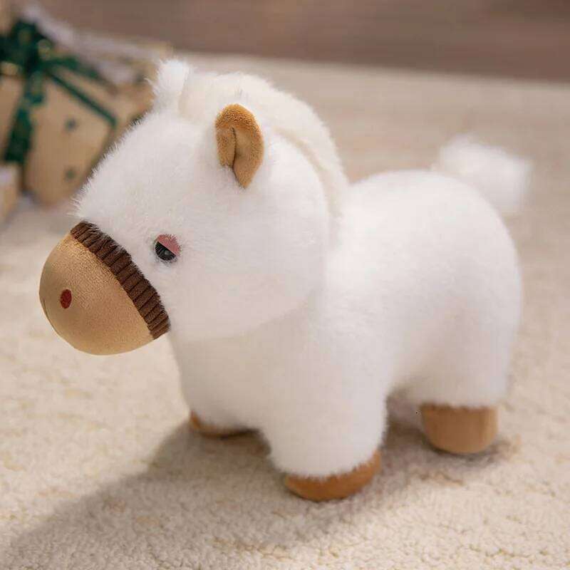 1pcs25cm cute dun pony plush toy child playmate girl companion gift giving comfort doll R260908 - view 4