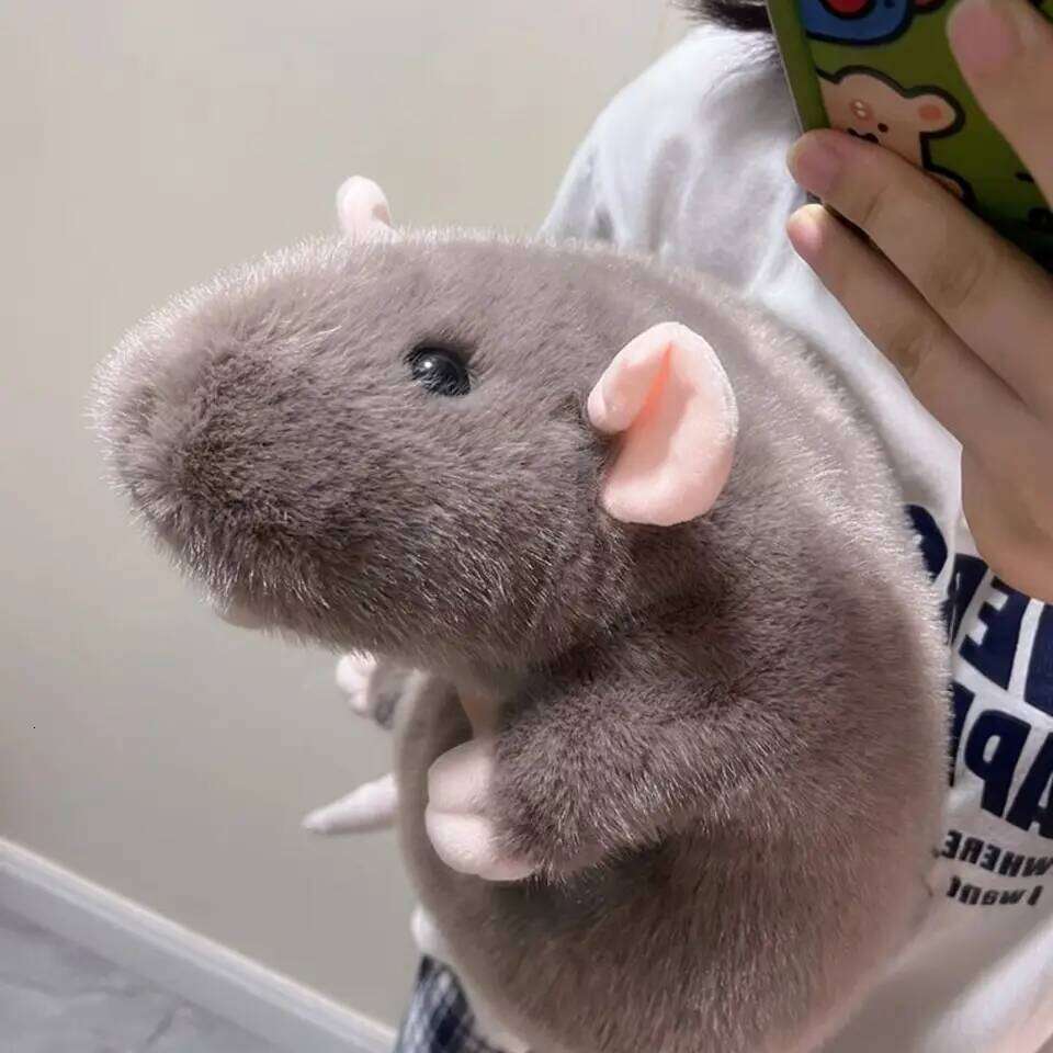 Cute 30/45/90cm Mouse Cartoon Oversized Flower Branch Rat Doll Plush Soft Animal Figure Kids Gift Birthday R260908 - view 3