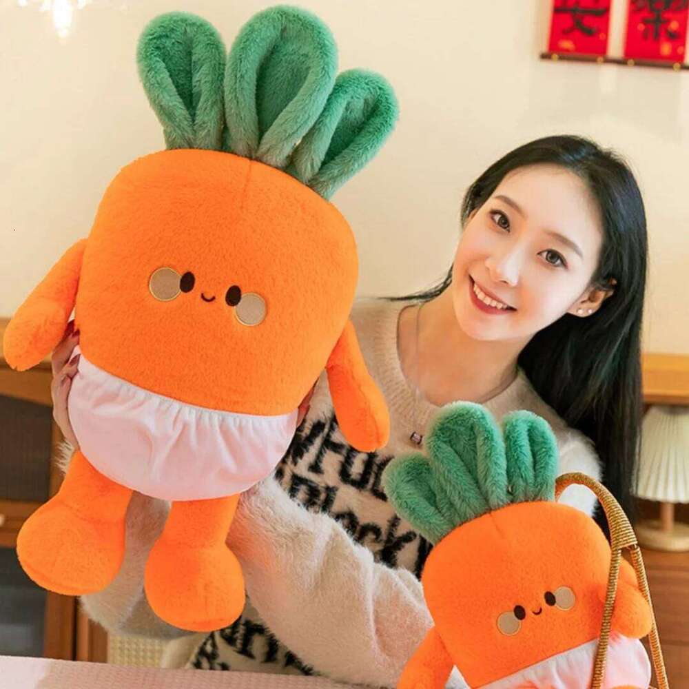 1pc 40cm/15.74in Cute cartoon running little radish plush toy cute girl ragdoll gift children's bed pillow R260908 - view 5
