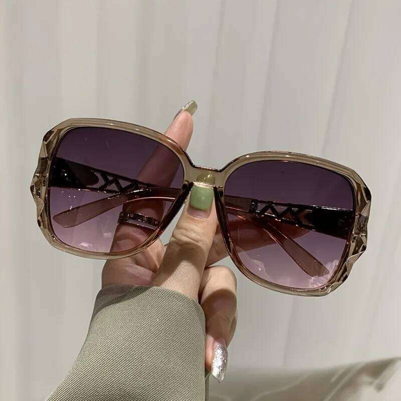 Fashion Square Sunglasses Women Luxury Brand Big Purple Sun Glasses Female Mirror Shades Ladies Oculos De Sol Feminino Z260306