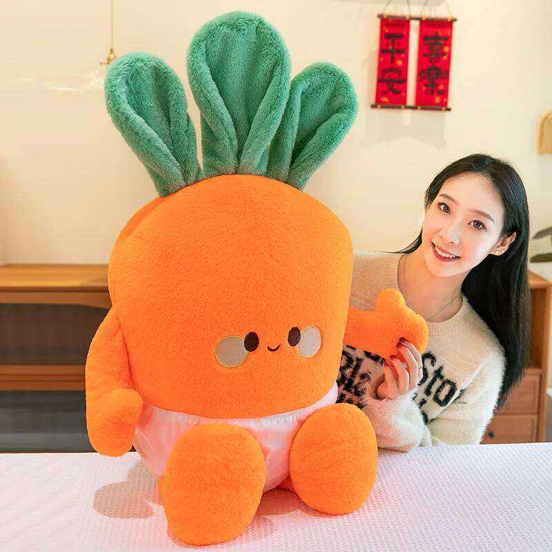 1pc 40cm/15.74in Cute cartoon running little radish plush toy cute girl ragdoll gift children's bed pillow R260908 - view 3