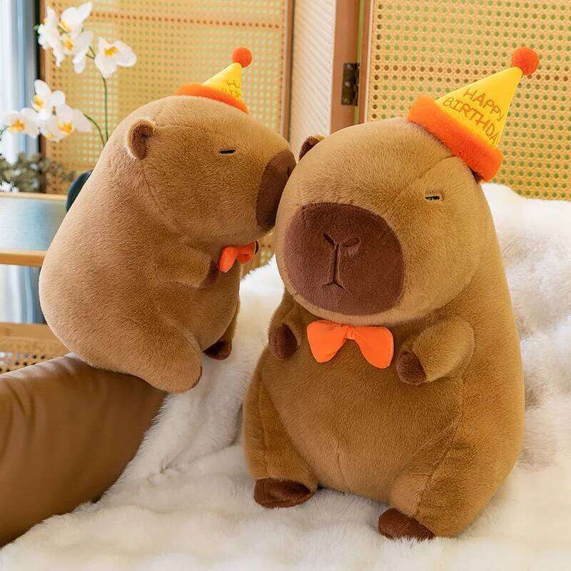 Capybara Plush Cute Capibara Anime Fluffty Toy Kawaii Plushie Happy Birthday Doll Gift for Girl Friend Soft Stuffed Animals R260908 - view 3