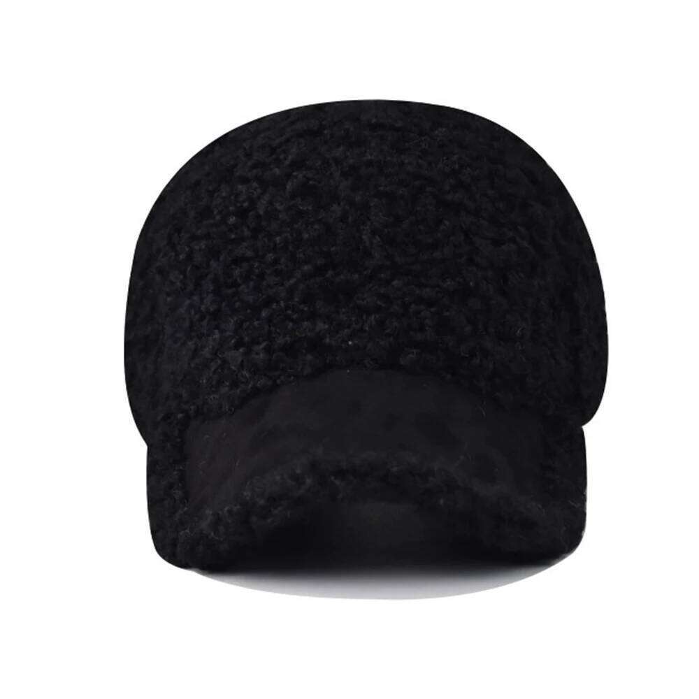 FS 2025 Black Winter Warm Baseball Cap For Men Khaki Windproof Lambswool Women Caps Plus Plush Trucker Hats Casquette Homme Y260304