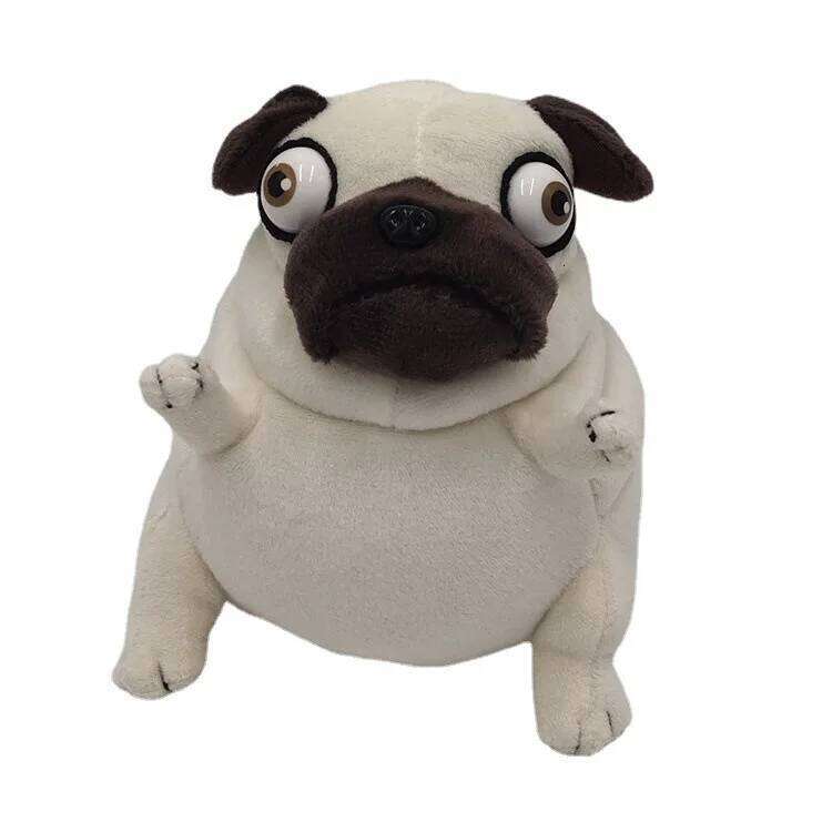 kawaii Plush Toys 15cm dog the Elf Fat Sitting Pug Dogs Toy Stuffed for Kids Children Birthday Gift Dolls R260908 - view 5
