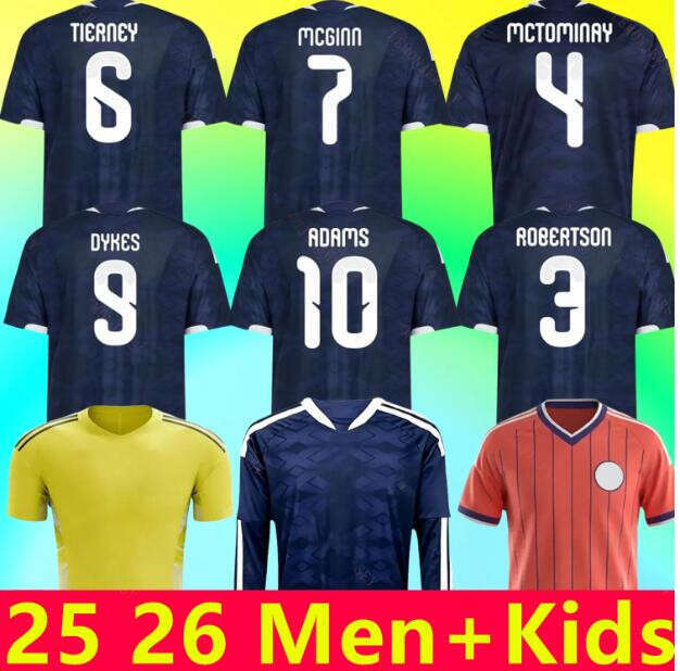 2026 2027 scotland football shirt Soccer Jerseys DYKES ADAMS ROBERTSON McTominay McGREGOR SHANKLAND MCGREGOR Home maillot 26 27 de Foot men kids kits pink 77788